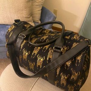 🌟🖤💛Icing Black and Gold Zebra tote